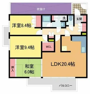 パーク・コート御影【3階】の間取り