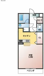 ケ・ベルグ【4階】の間取り