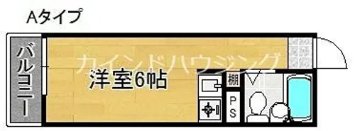 コスモレジデンス玉出【6階】の間取り