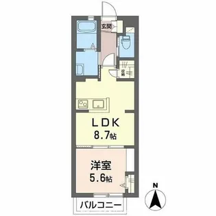 ジュネス・コート【2階】の間取り