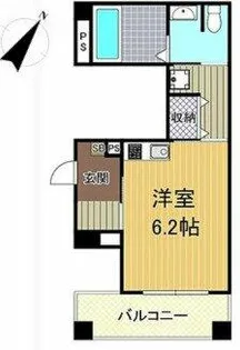 1Rの間取り画像