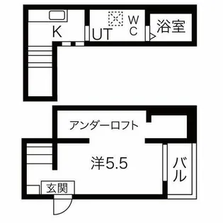 Tross港栄【1階】の間取り
