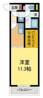 レオネクストルシェリア【101号室】の間取り