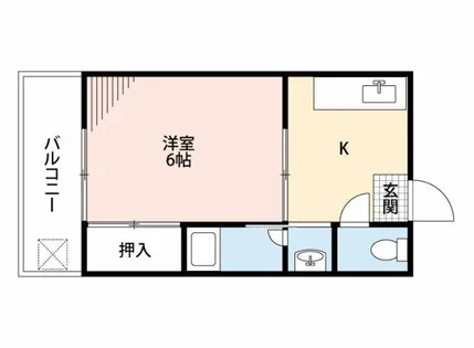 福岡県福岡市中央区黒門【マンション】の間取り