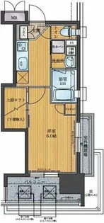アクタス天神パークシティ【4階】の間取り