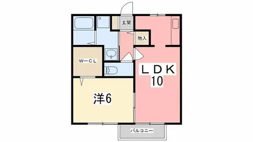 アビタシオン B【205号室】の間取り