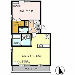 レスポワール井原【2階】の間取り