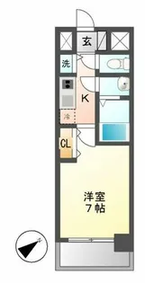 プレサンス鶴舞公園セラヴィ【7階】の間取り
