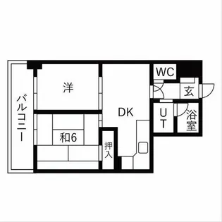 トーカンマンション松原【5階】の間取り