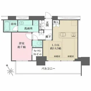 グランドメゾンThe池下ガーデンタワー【24階】の間取り