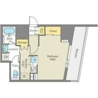 CORNES HOUSE NAGOYA【907号室】の間取り