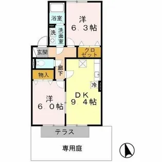 大阪府松原市天美北6丁目【アパート】の間取り