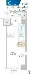 DAIYA STORK 阿波座【13階】の間取り