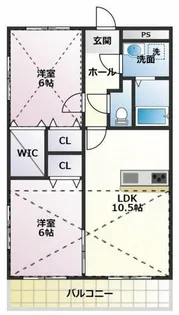 ルネスグランドールⅠ【301号室】の間取り