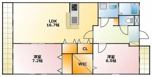 ルミエール Ⅱ【101号室】の間取り