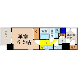 エステムコート名古屋黒川シャルマン【6階】の間取り