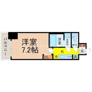 アドバンス名古屋モクシー【3階】の間取り