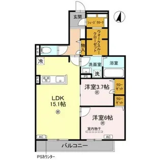 大阪府大阪市鶴見区安田3丁目【アパート】の間取り