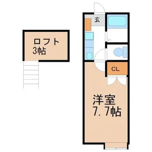 シェリール ミニC棟【1階】の間取り