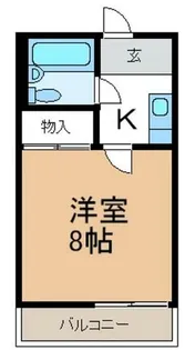 コーポカムタス【202号室】の間取り