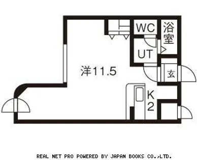 サザンシティ17【208号室】の間取り