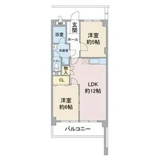 グリーンシティ瑞穂【1階】の間取り