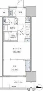 パークアクシス名古屋山王橋【11階】の間取り