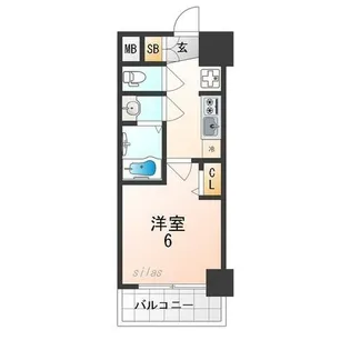 大阪府大阪市西淀川区野里2丁目【マンション】の間取り