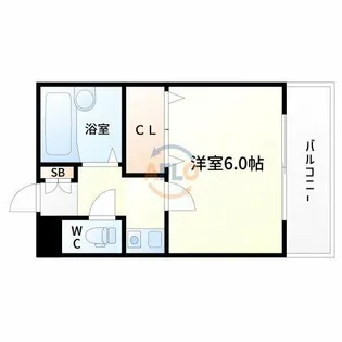 グリーンヒル江坂【3階】の間取り