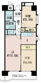 グレイスコート上本町【6階】の間取り