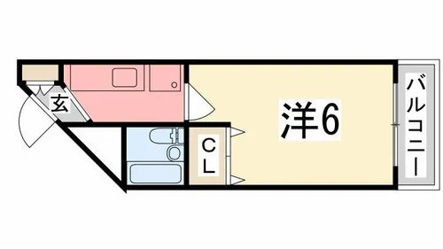 プレアール姫路山吹【304号室】の間取り