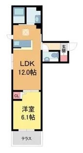 シャーメゾンさくら【302号室】の間取り