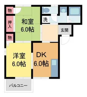 クリアスカイ8 B棟【B201号室】の間取り
