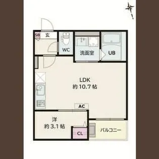 Jack urasatoⅤ【1階】の間取り