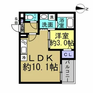 Jack shinkaiⅢ【2階】の間取り