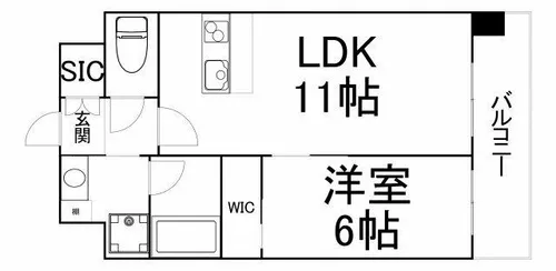 プレジオ内代【9階】の間取り