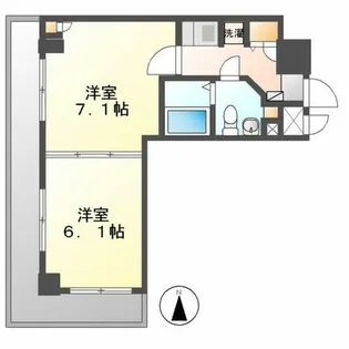 アーバンフラッツ新栄(旧La Douceur新栄)【4階】の間取り