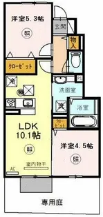 bent green【1階】の間取り