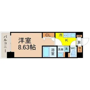 シティライフ泉【6階】の間取り