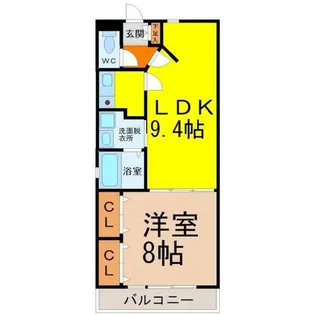 グレース金山【2階】の間取り