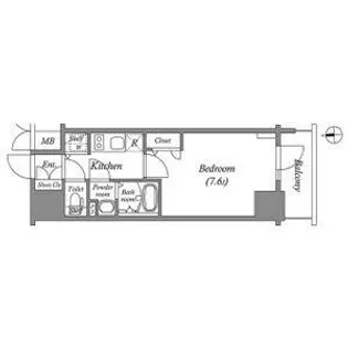 エスリード大須プレシア【603号室】の間取り