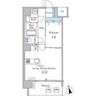 ルーエ池下【7階】の間取り