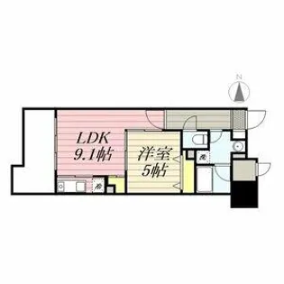 キルンズ博多駅南【13階】の間取り