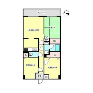 プリオーレ神戸山の手【9階】の間取り