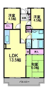 エスポワールK15【401号室】の間取り