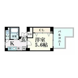 ブロスコート六甲Ⅱ【8階】の間取り