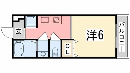 ネストプラス浜田【2-E号室】の間取り