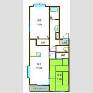 メゾン付城【101号室】の間取り