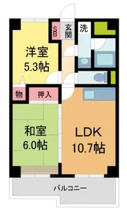 高橋ガーデンロイヤル【502号室】の間取り