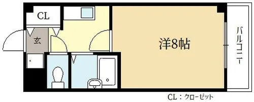 ブランベージュ桂【1階】の間取り